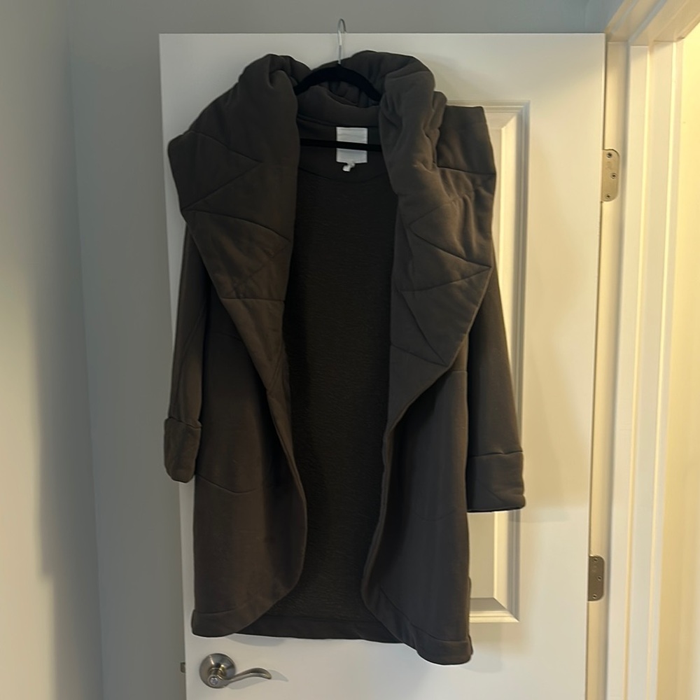 Women's Olive Hooded Jacket Avec Les Filles Small
